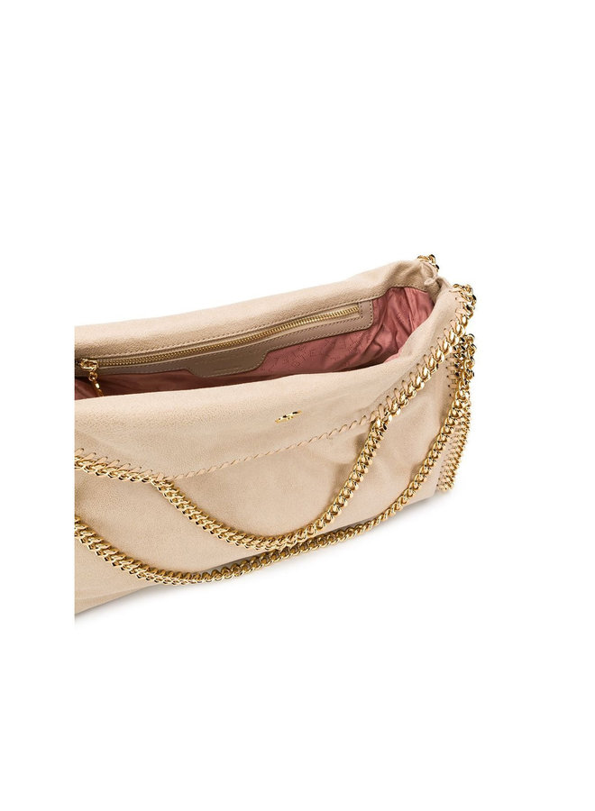 3Chain Falabella Shoulder Bag in Beige/Gold