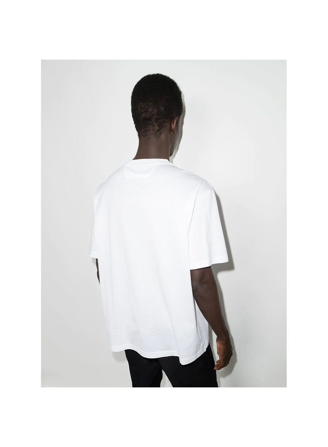 Crew Neck Logo T-shirt in White