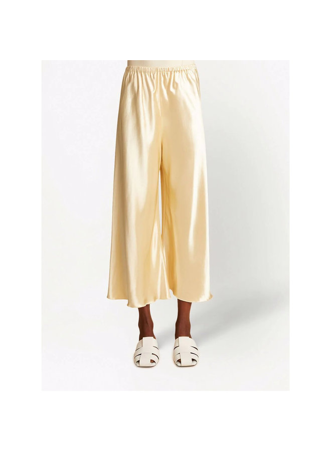 Lindy Cropped Wide Leg Pants in Yellow