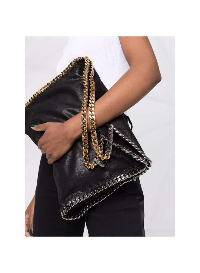 3 Chain Falabella Shoulder Bag in Black