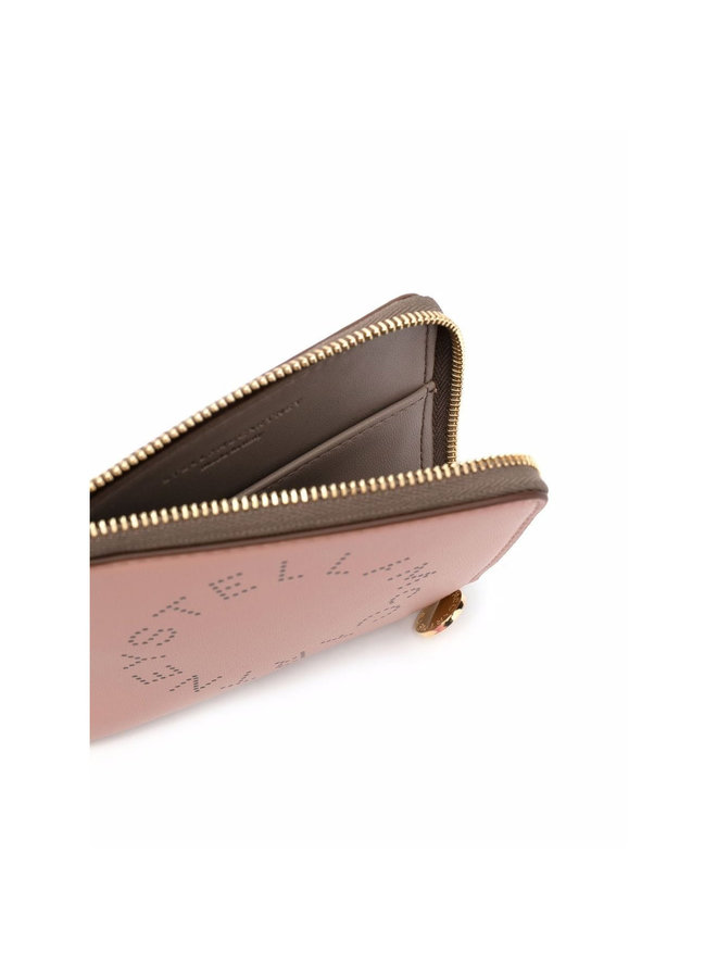 Small Logo Compact Wallet in Blush