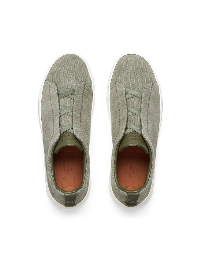 Couture XXX  Triple Stitch Sneakers in Olive Green