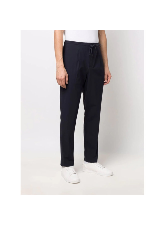 Drawstring Casual Pants in Navy