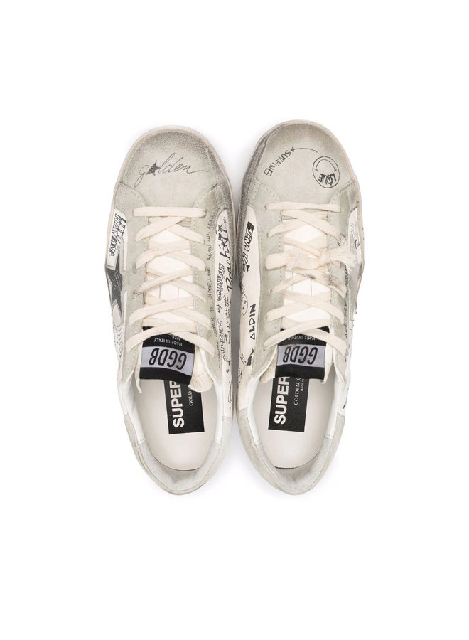 Superstar Low Top Sneakers in White/Ice