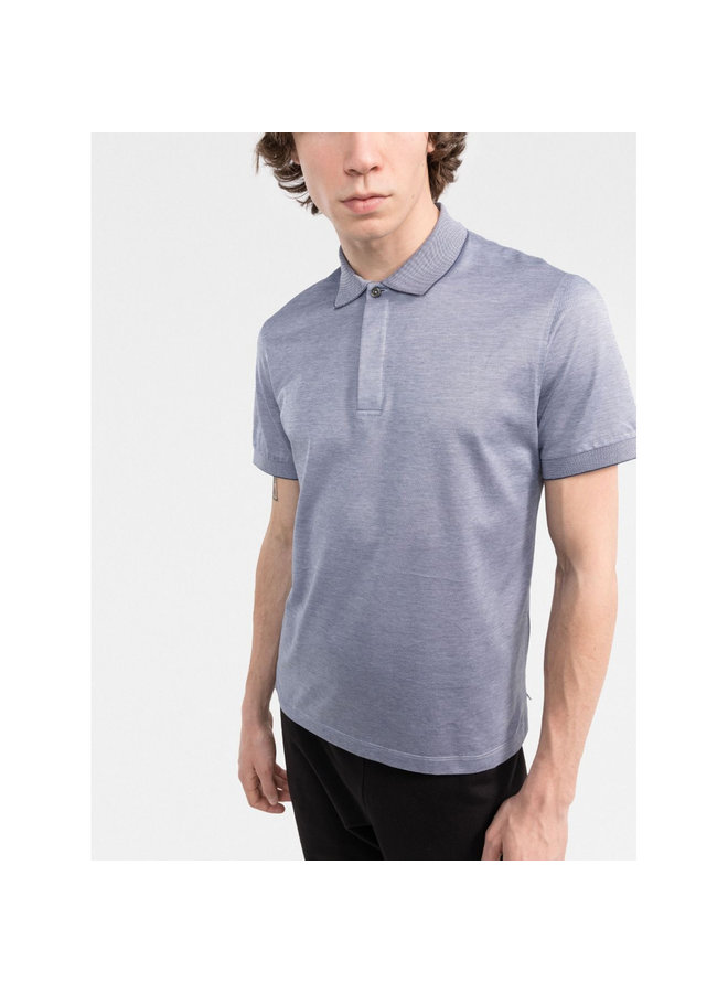 Short Sleeve Polo T-Shirts in Light Blue