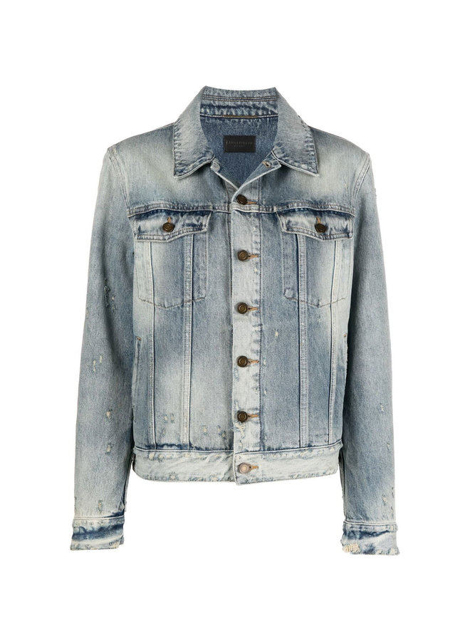 Long Sleeve Denim Jackets in Hilton Sky Blue