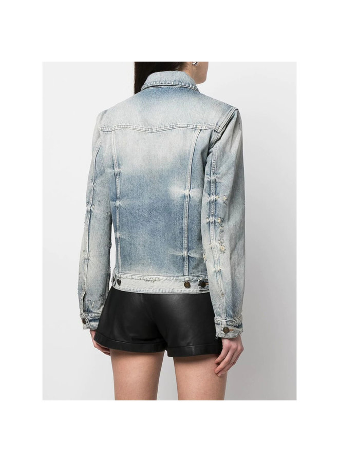 Long Sleeve Denim Jackets in Hilton Sky Blue