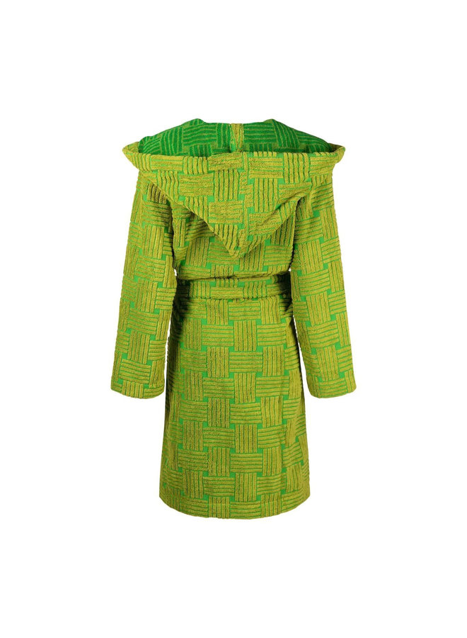 Intrecciato Towel Robe in Green