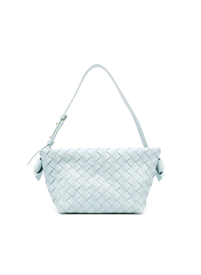 Tie Shoulder Bag in Light Blue