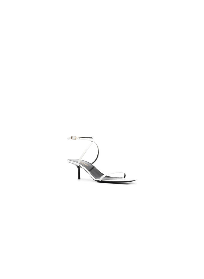 Baliqua Low Heel Sandals in White