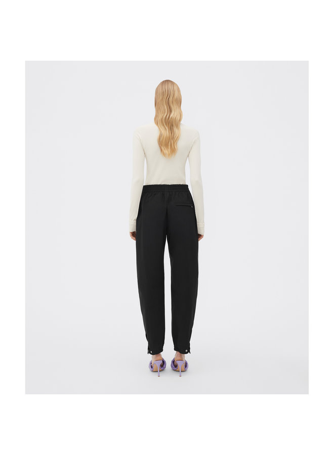 High Waisted Stretch Pants in Black