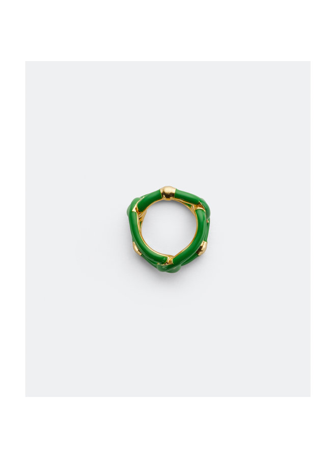 Chains Ring in Gold/Green