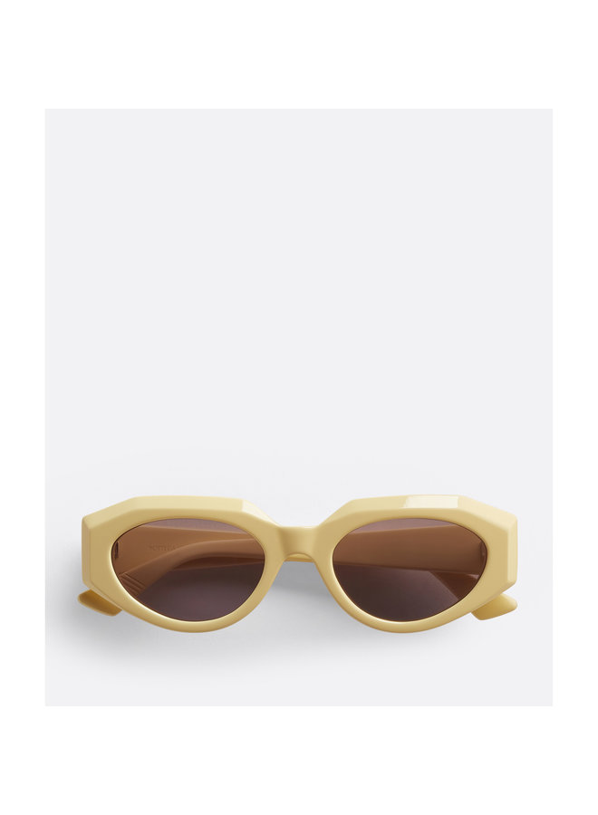 Round Frame Sunglasses in Yellow