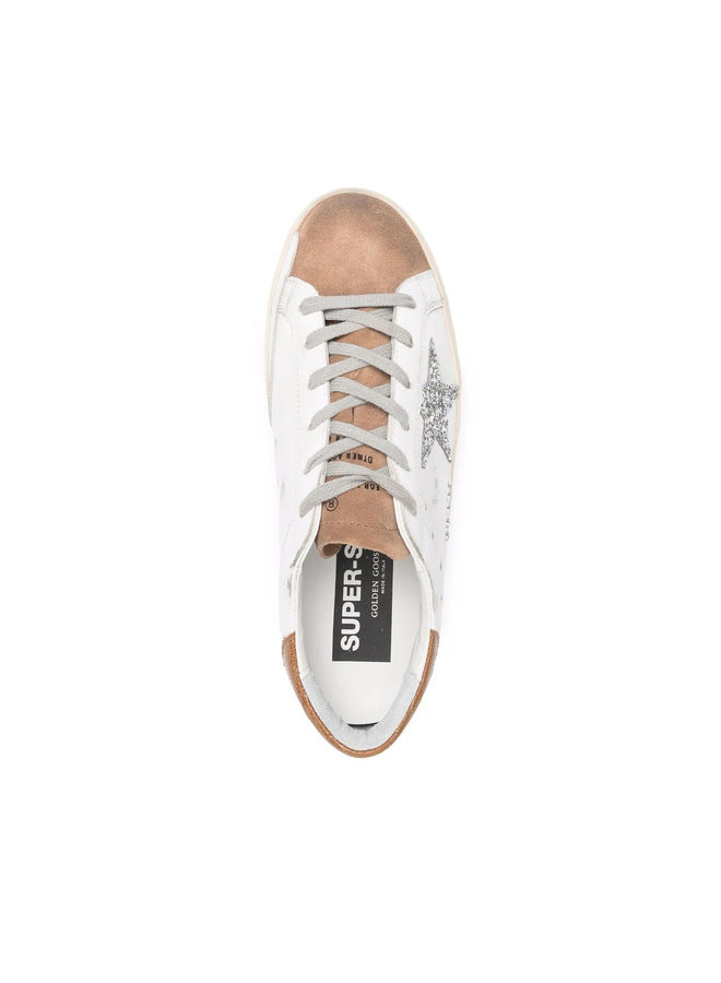 Superstar Low Top Sneakers in White/Bronze