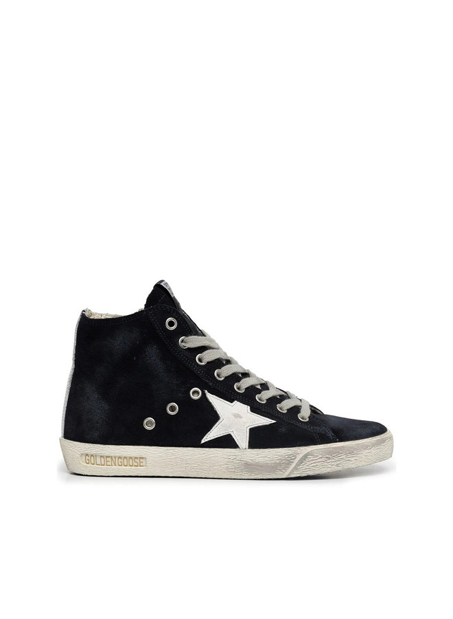 Francy High Top Sneakers in Navy Blue