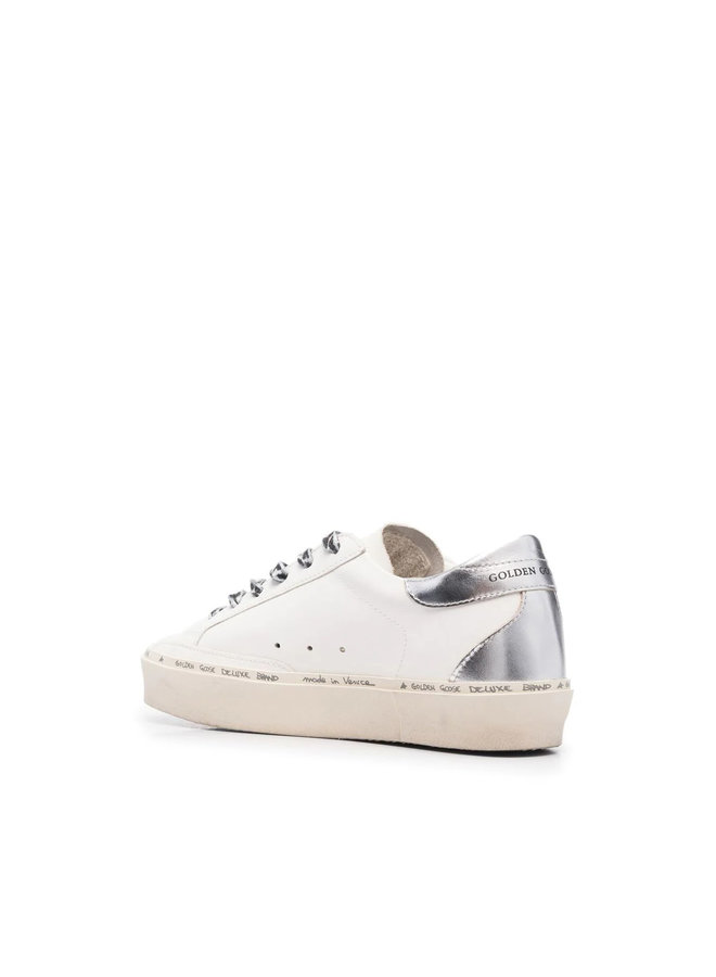 Hi Star Low Top Sneakers in White/Silver