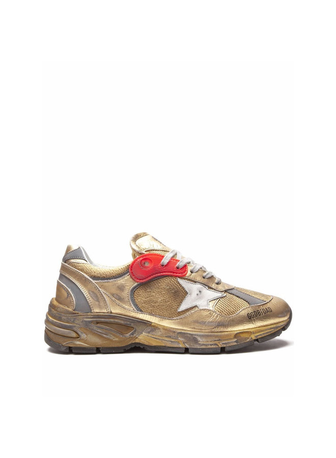Dad Star Low Top Sneakers in Gold