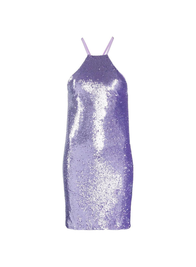 Mini Sequin Dress in Lilac