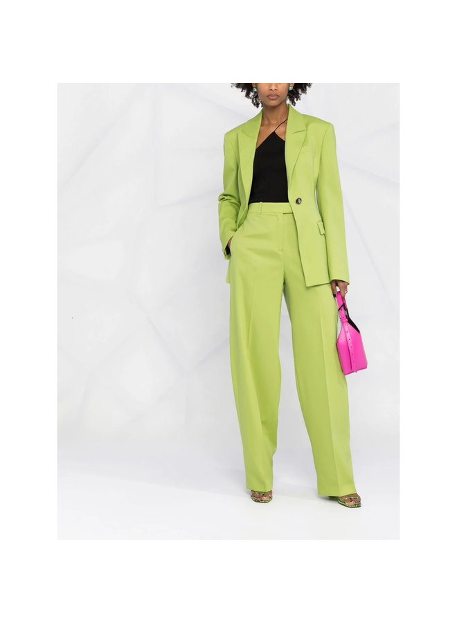 Wide Leg Tailored Pants in Pistache