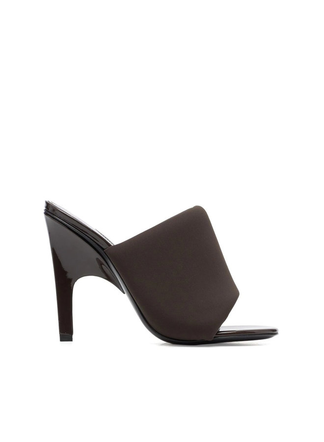 High Heel Mules in Coffee