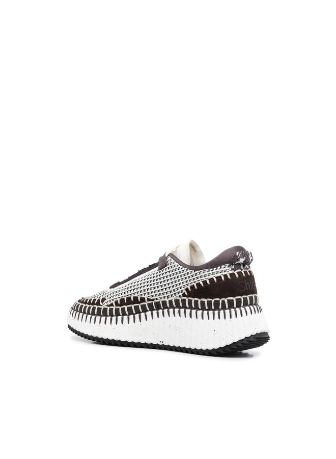 Nama Low Top Sneakers in Black/White