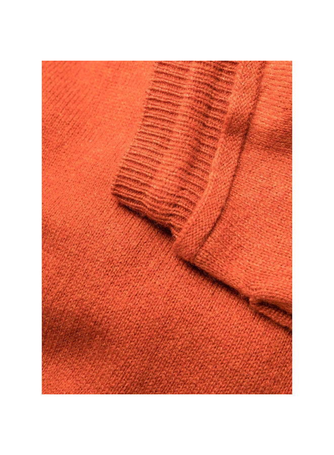 Drawstring Knitted Pants in Rust