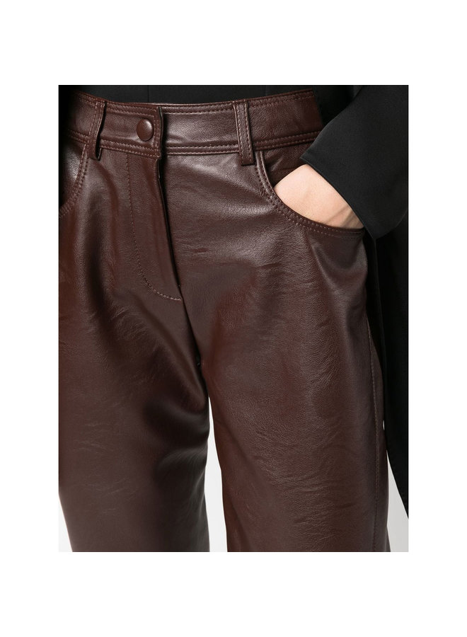 Straight Leg Pants in Brown