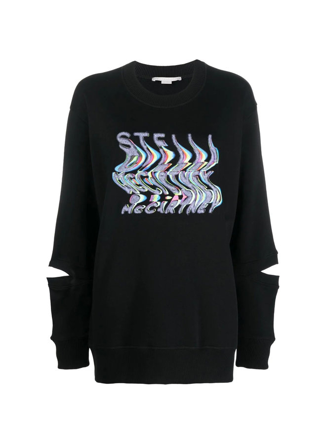 Logo Oversized Sweatshirt in Black