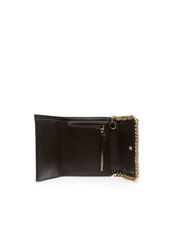 Falabella Small Flap Wallet in Brown