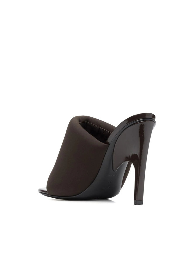 High Heel Mules in Coffee