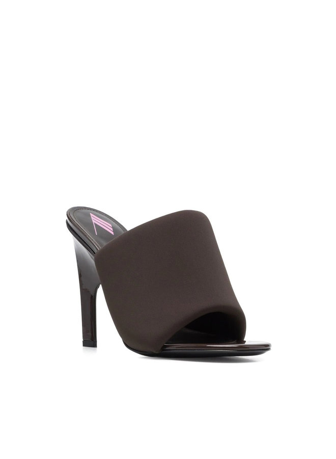 High Heel Mules in Coffee