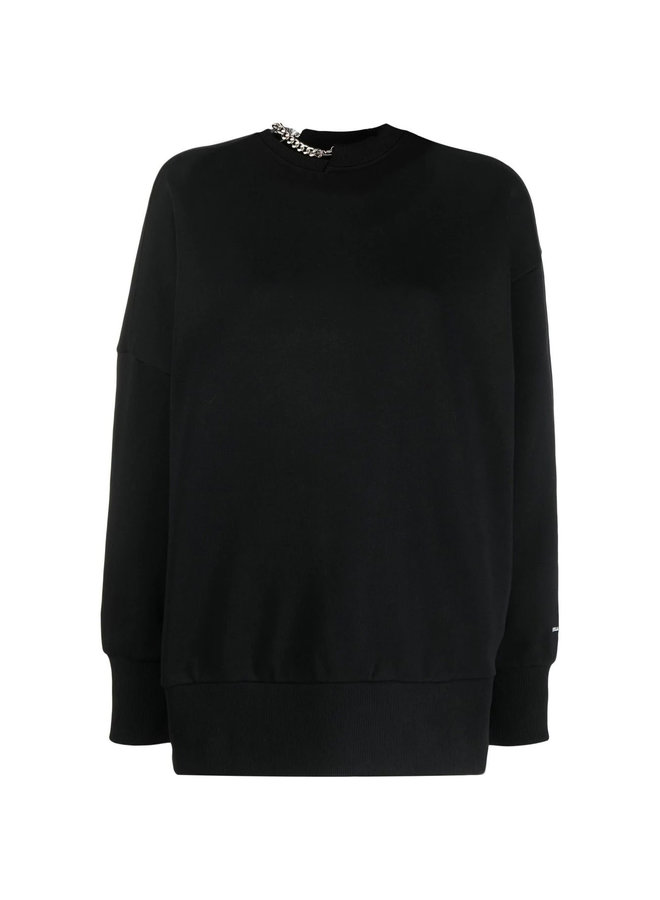 Falabella Chain Sweatshirt in Black