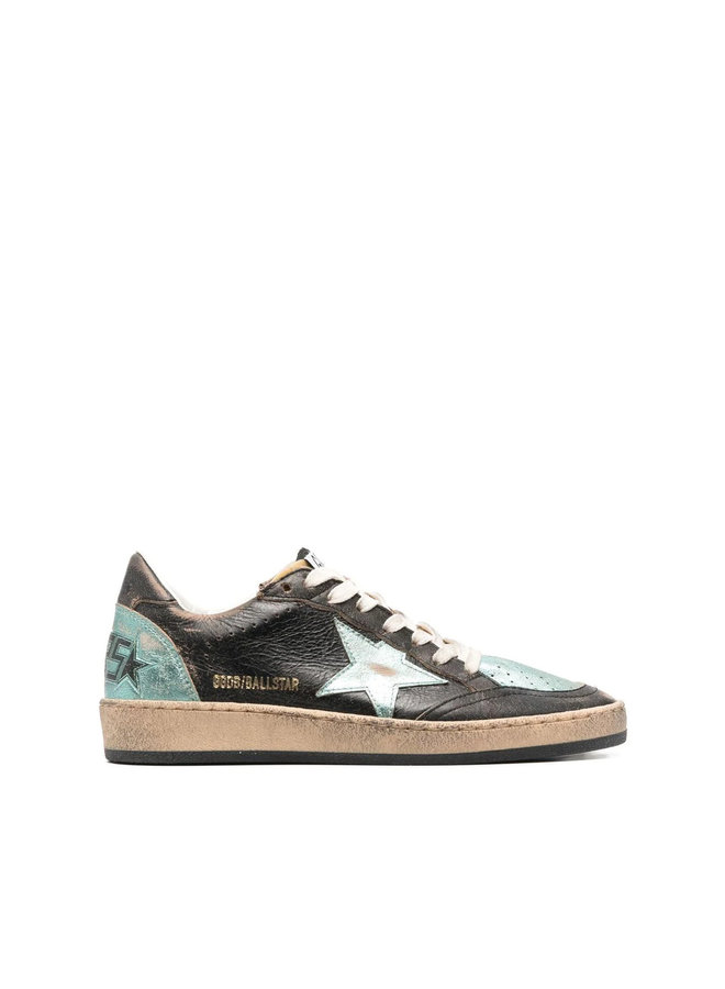 Ball Star Low Top Sneakers in Black/Mint