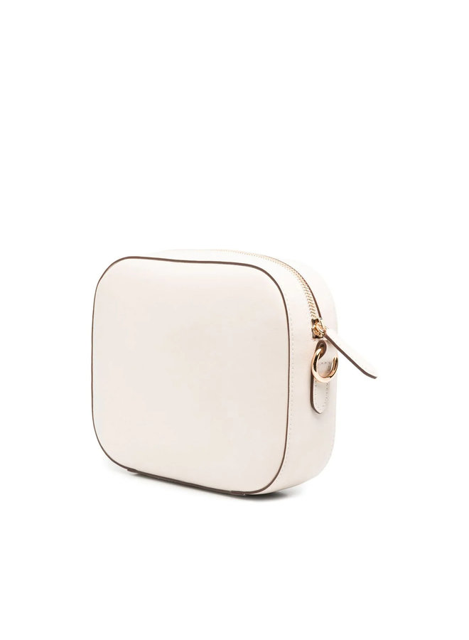 Logo Camera Crossbody Bag in Pure White