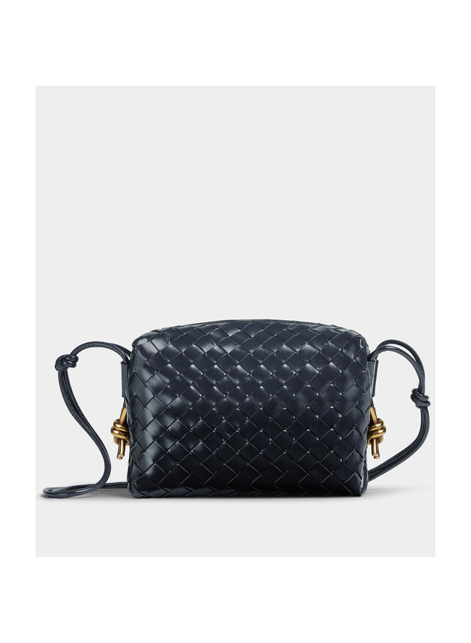 Small Loop Crossbody Bag in Dark Navy