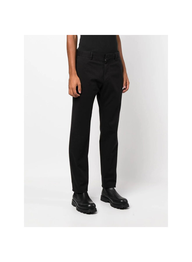 Straight Leg Chino Pants in Black