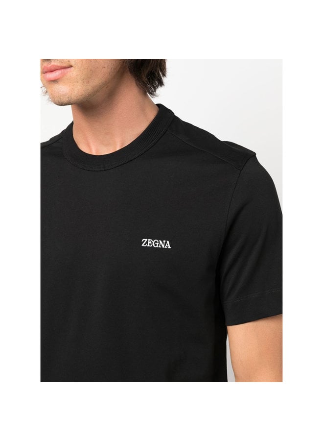 Logo Crew Neck T-Shirt in Black