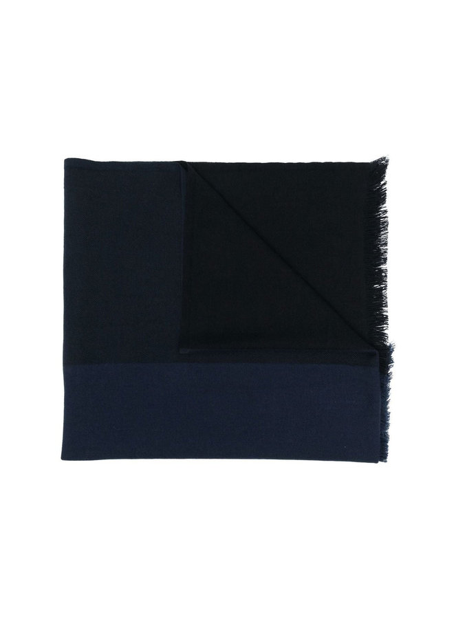 Logo Patch Scarf in Deep Blue