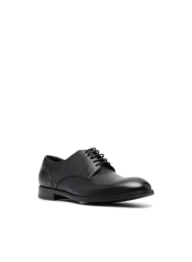 Sienna Derby Lace Up Shoes in Black