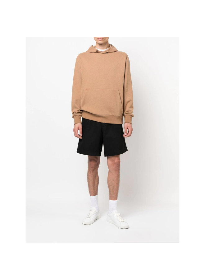 Pullover Hooded Cashmere Blend  Sweatshirt in Camel