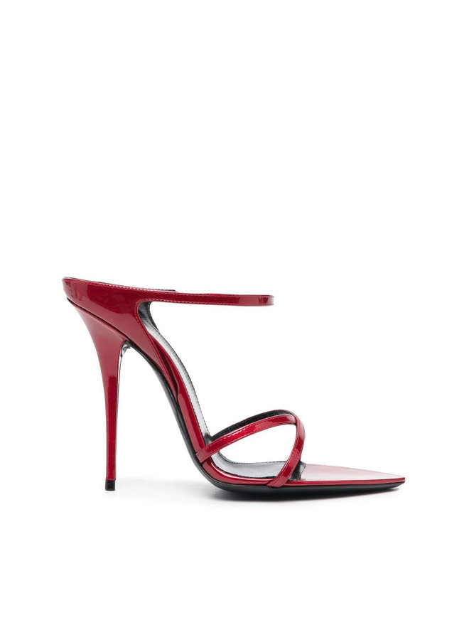 Gippy High Heel Mule in Tibet Red