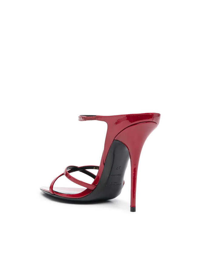 Gippy High Heel Mule in Tibet Red