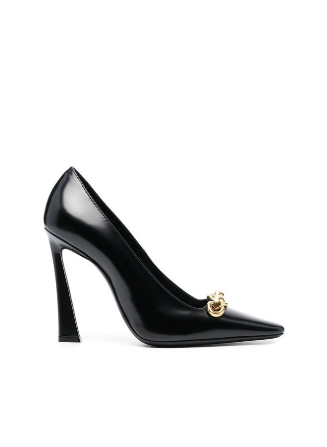 Severine Chain High Heel Pumps in Black