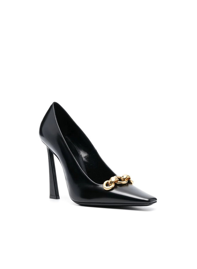 Severine Chain High Heel Pumps in Black