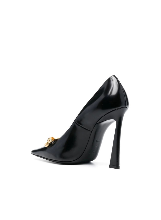 Severine Chain High Heel Pumps in Black