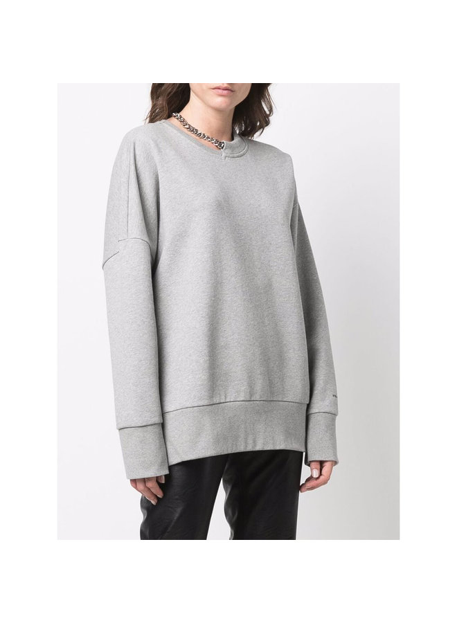 Falabella Chain Sweatshirt in Light Grey Melange