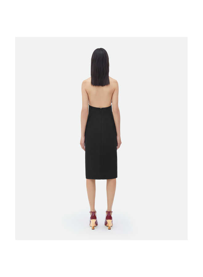 Knee Length Dress in Black