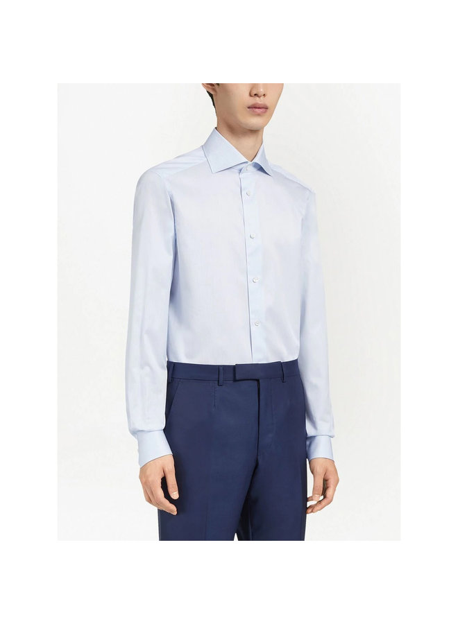 Long-Sleeve Formal Shirt in Light Blue