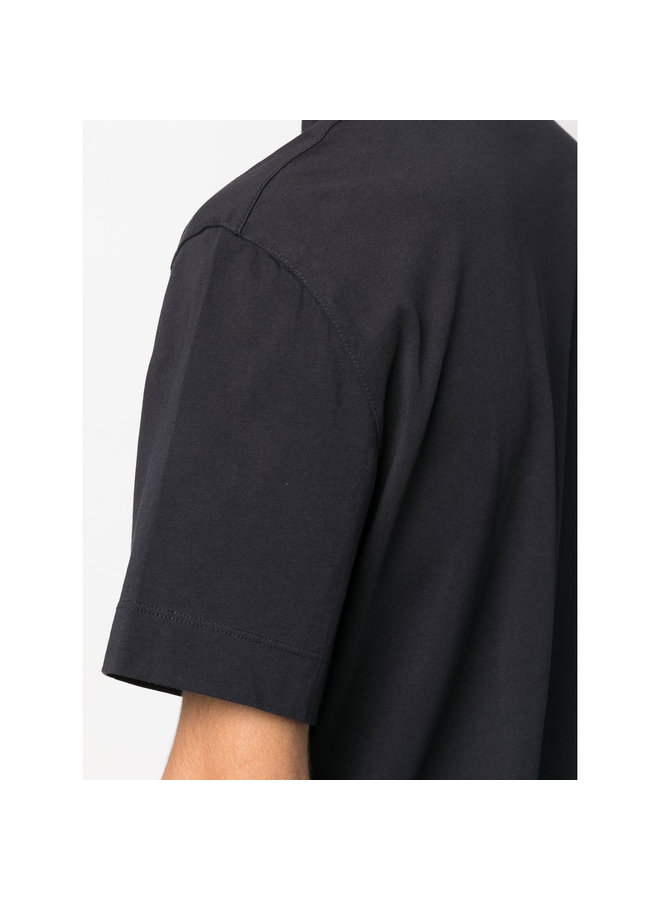 Short Sleeve Polo Shirt in Navy Blue