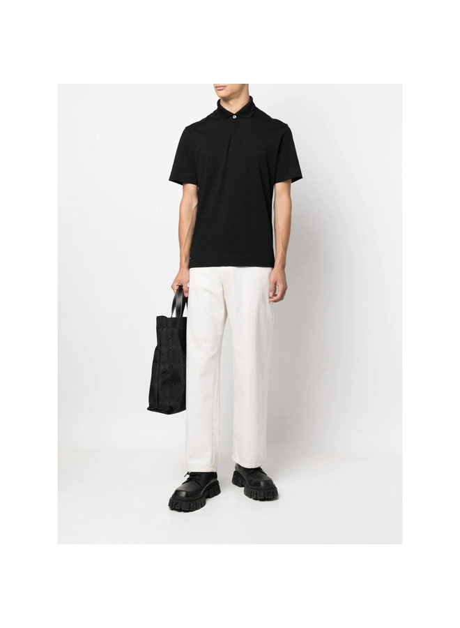 Short Sleeve Polo Shirt in Black